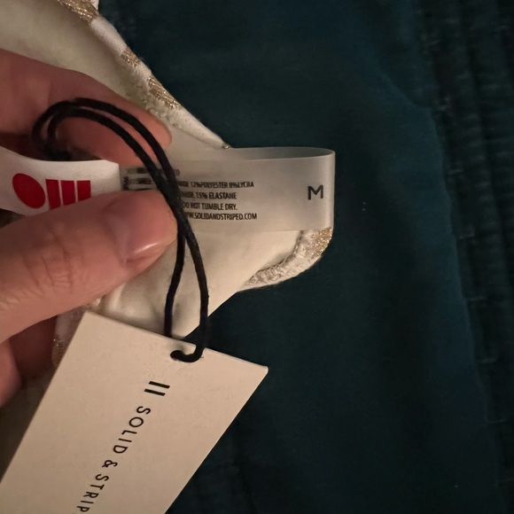 NEW Solid and Striped Gold Leopard print Bikini - Picture 7 of 8